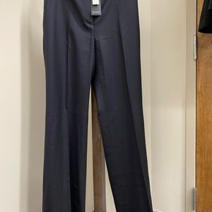 NWT J. Crew Hutton Trouser Navy Blue Pinstripe 6 Regular